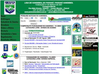 Thumbnail do site LHPR - Liga de Handebol do Paraná