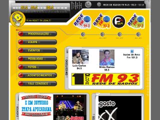 Thumbnail do site Rede de Radios (Globo FM Pva e 101,9 FM Pva