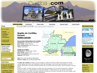 Thumbnail do site Curitiba.o-Paraná.net, Portal de Curitiba e região