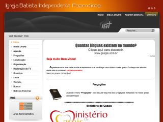 Thumbnail do site Igreja Batista Independente Fazendinha