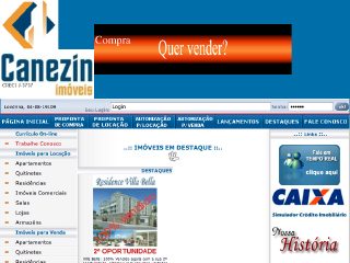 Thumbnail do site Canezin Imóveis
