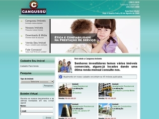 Thumbnail do site Cangussú Imóveis