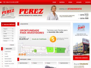 Thumbnail do site Imobiliária Perez