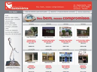 Thumbnail do site Imobiliária Santamerica