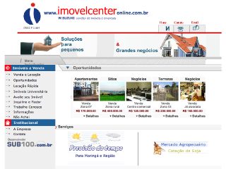 Thumbnail do site Imovelcenter Negcios Imobilirios