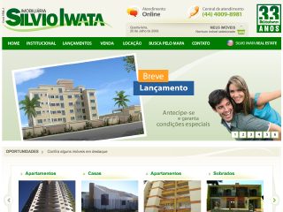 Thumbnail do site Silvio Iwata Imobiliria