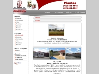 Thumbnail do site Imobiliária Quinze