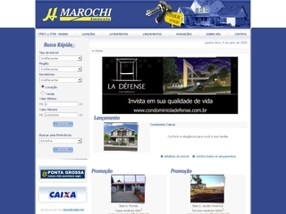 Thumbnail do site H. Marochi Imóveis S/C. Ltda