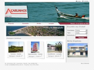 Thumbnail do site Carlinhos Imveis