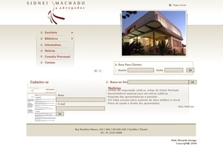 Thumbnail do site Sidnei Machado & Advogados Associados