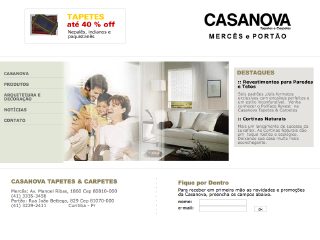 Thumbnail do site Casanova - Tapetes & Carpetes