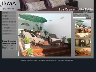 Thumbnail do site Irma Decorações