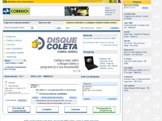 Thumbnail do site Correios