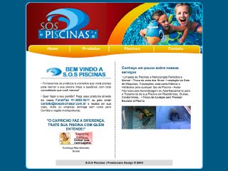 Thumbnail do site S.O.S PISCINAS Limpeza, Tratamento e Manuteno