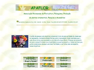 Thumbnail do site Apaflor - Ass. Paranaense de Floricultura e Paisagismo