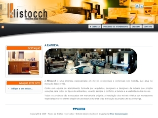 Thumbnail do site Klistocch Marcenaria - Móveis Personalizados
