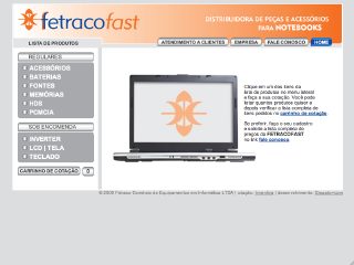 Thumbnail do site Fetracofast - Comrcio de Equipamentos em Informtica