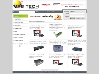 Thumbnail do site Orbitech Informtica