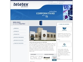 Thumbnail do site Teletex Computadores e Sistemas