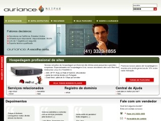 Thumbnail do site Auriance Assessoria de Informática Ltda.