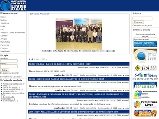 Thumbnail do site Movimento Software Livre Paraná
