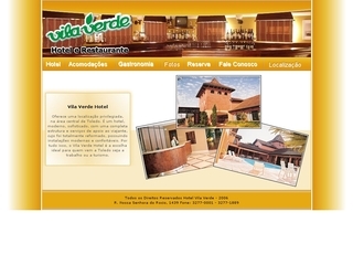 Thumbnail do site Vila Verde Hotel