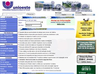 Thumbnail do site Unioeste - Universidade Estadual do Oeste do Paran