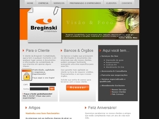 Thumbnail do site Breginski Contabilidade