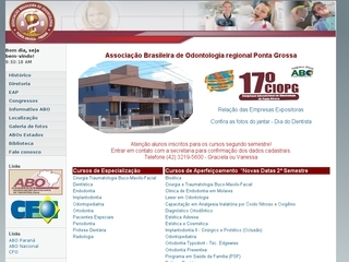 Thumbnail do site Associao Brasileira de Odontologia de Ponta Grossa