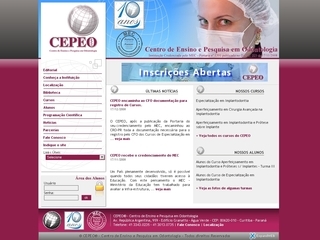 Thumbnail do site CEPEO - Centro de Ensino e Pesquisa em Odontologia