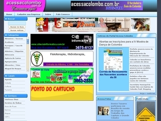 Thumbnail do site Acessa Colombo - Guia Virtual