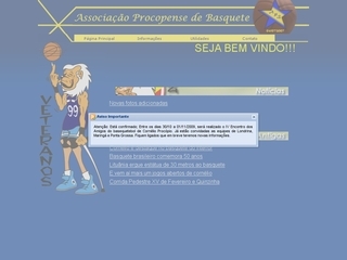 Thumbnail do site APB - Associao Procopense de Basquetebol Master