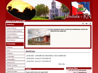 Thumbnail do site Prefeitura Municipal de Jandus