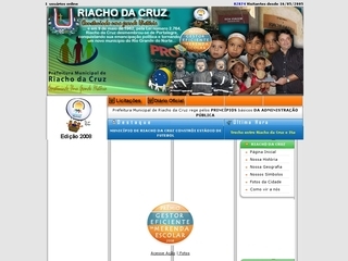 Thumbnail do site Prefeitura Municipal de Riacho da Cruz