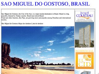 Thumbnail do site São Miguel do Gostoso .info