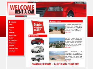 Thumbnail do site Welcome Rent a Car