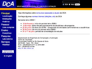 Thumbnail do site Departamento de Engenharia da Computacao e Automacao - UFRN