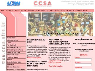 Thumbnail do site CCSA - Centro de Cincias Sociais Aplicadas