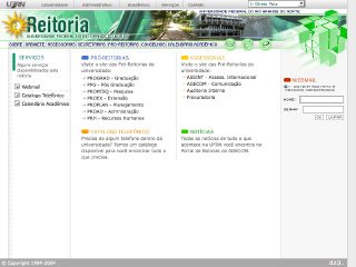 Thumbnail do site Reitoria da Universidade Federal do Rio Grande do Norte - UFRN