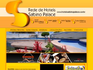 Thumbnail do site Rede de Hotis Sabino Palace