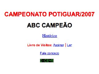 Thumbnail do site Campeonato Potiguar