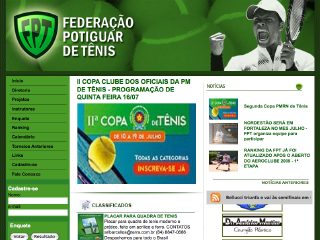 Thumbnail do site Federao Potiguar de Tnis