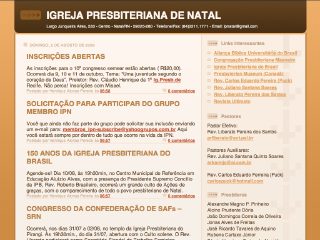 Thumbnail do site Igreja Presbiteriana de Natal