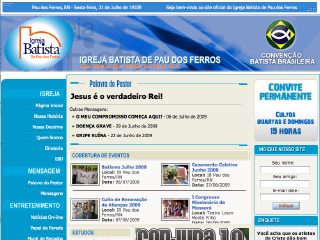 Thumbnail do site Igreja Batista de Pau dos Ferros