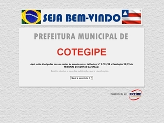 Thumbnail do site Prefeitura Municipal de Cotegipe