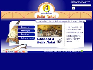 Thumbnail do site Restaurante Bella Natal