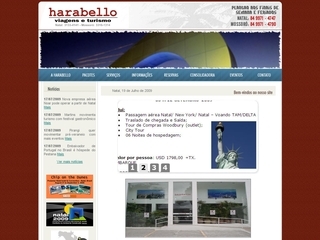 Thumbnail do site Harabello Viagens e Turismo