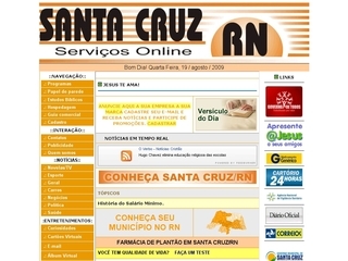 Thumbnail do site Santa Cruz Servios Online