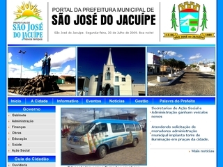 Thumbnail do site Prefeitura Municipal de So Jos do Jacupe