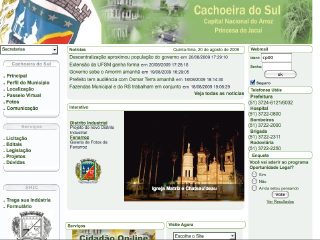 Thumbnail do site Prefeitura Municipal de Cachoeira do Sul
